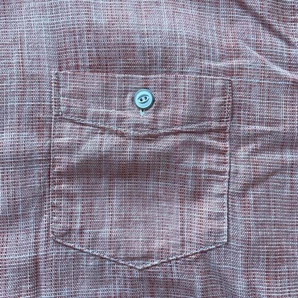 Weatherproof Vintage Shirt Mens Large Red Button Up Cotton Casual Dad - Picture 5 of 8